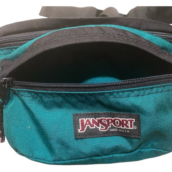 JanSport Green Belt Bag Adult Size Two Pocket - Picture 8 of 8